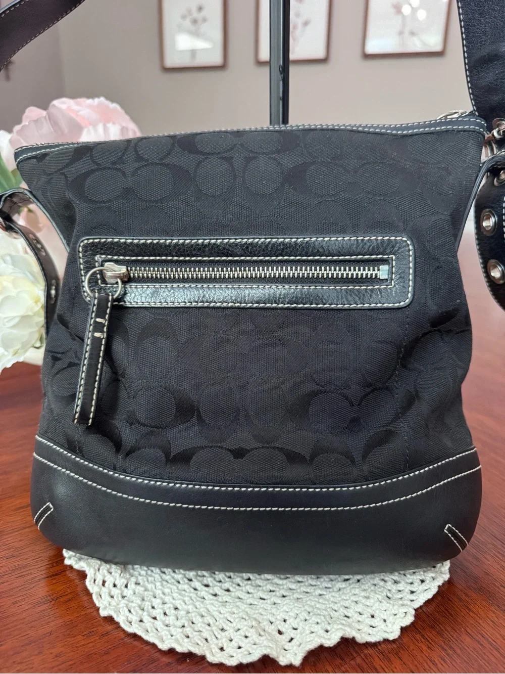 Vintage 2005 Coach Signature Ergo Shoulder/Crossbody 9362 & Soho Wristlet
